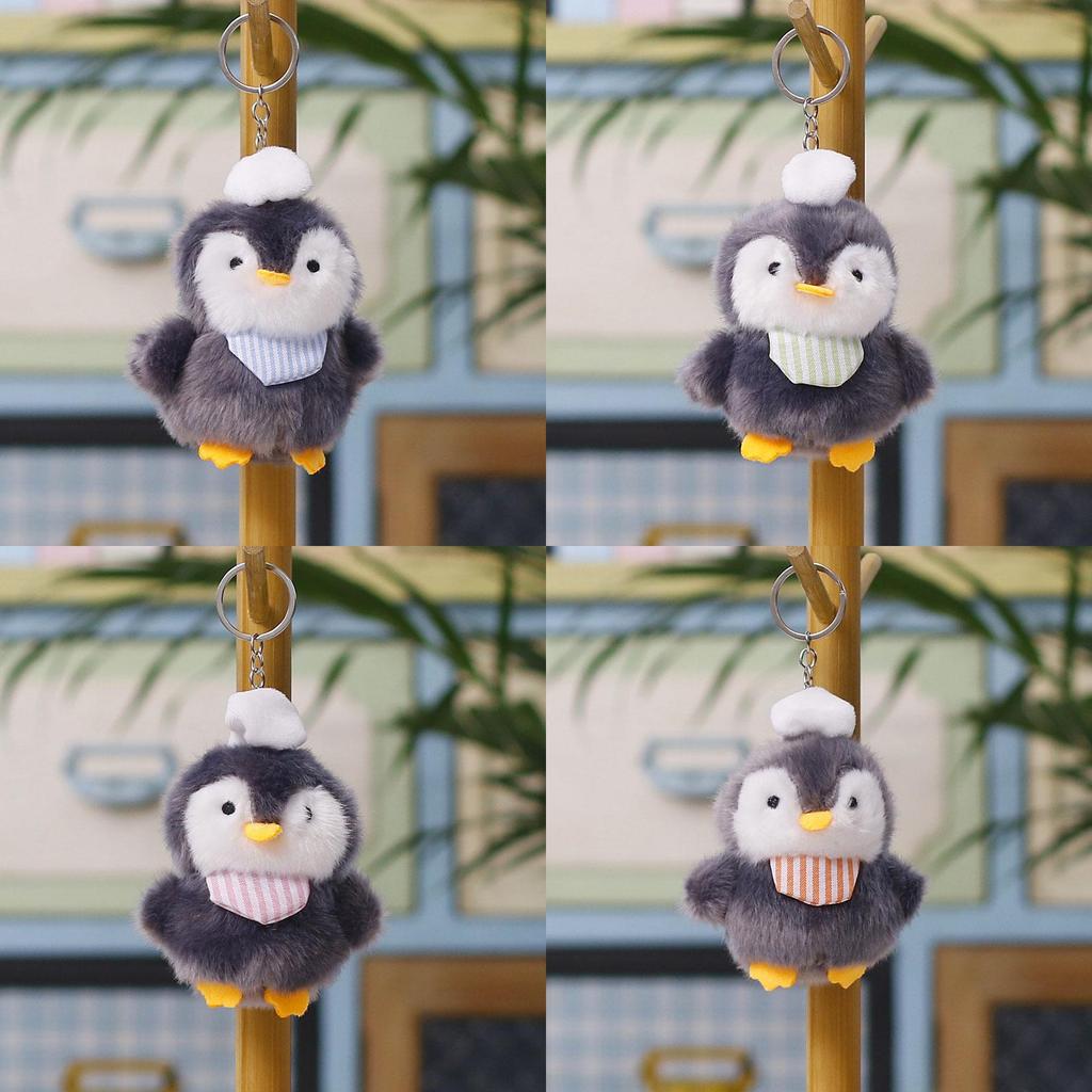 Cartoon Penguin Chef Soft Plush Doll For Backpack Accessories And Gifts