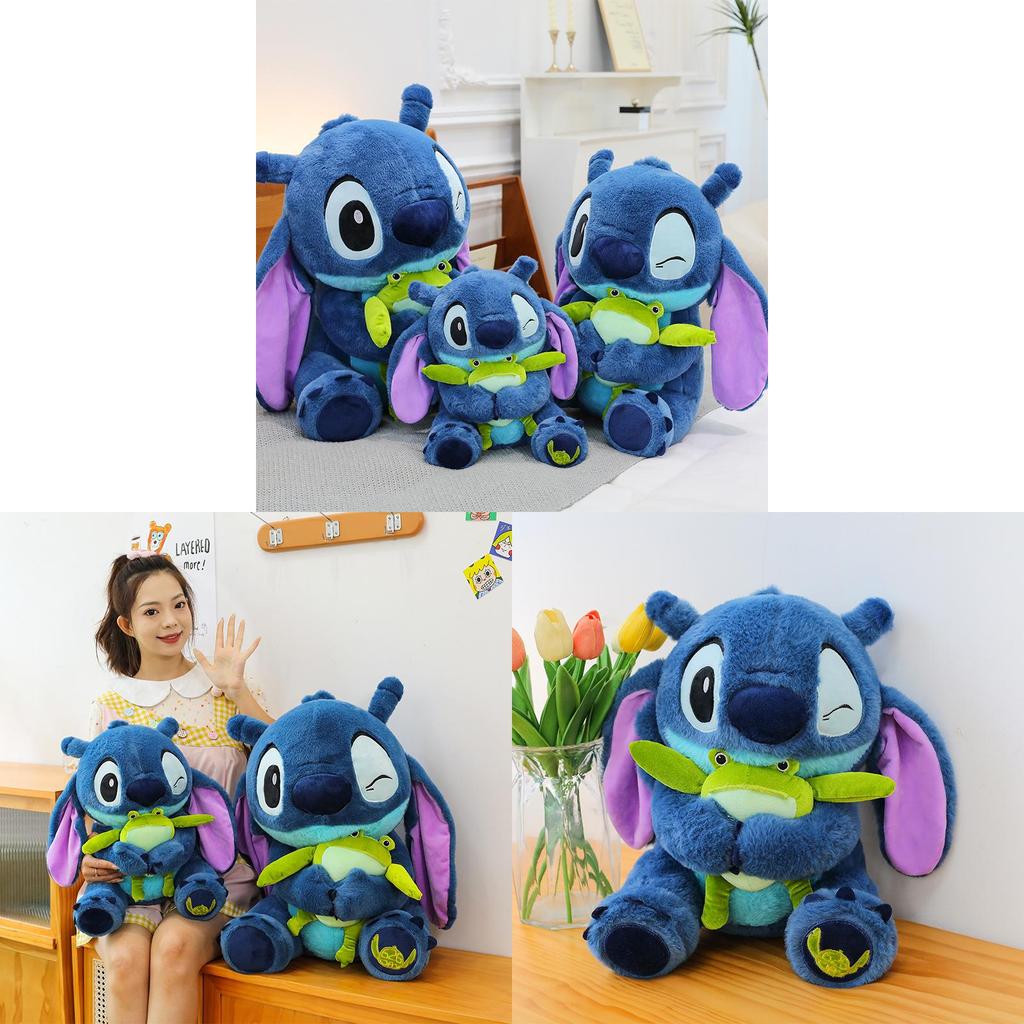 Stitch Plush Toy With Pp Cotton Filling Frog Decoration For Kids And Teens