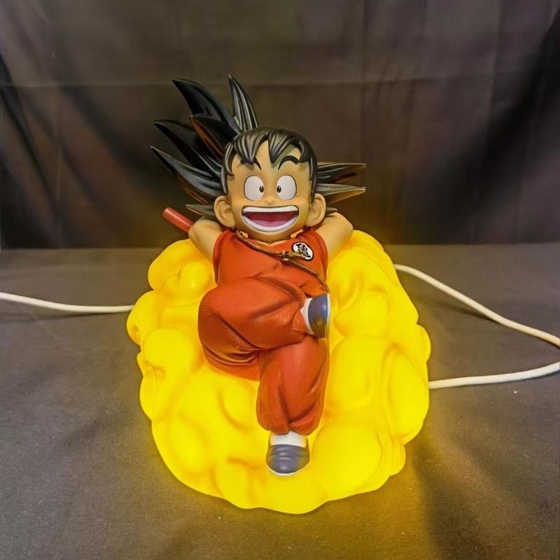 Anime Dragon Ball Cute Figure Goku Light-Emitting Room Model Ornament Doll Collect Decoration Toys Gift