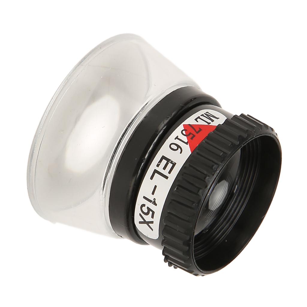 Cylindrical Magnifying Glass 15X Magnification Compact Light Cylindrical Magnifier for Reading Jewelry Watchmaker