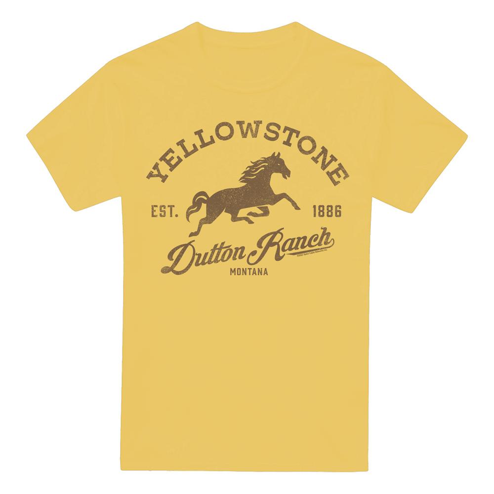 Yellowstone Herre Dutton Ranch Heste-T-skjorte