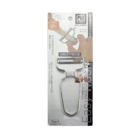 PEARL METAL Easy Wash Stainless Steel Julienne Peeler In [Made Japan] C-8647
