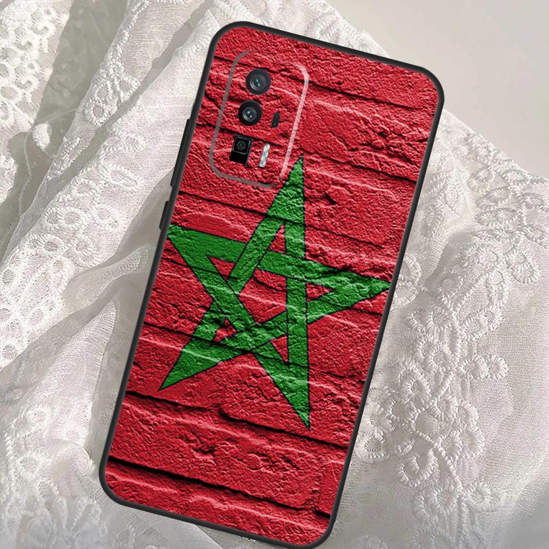 Morocco Moroccan Flag Case For Xiaomi 14T 11T 12T 13T Pro 13 14 Ultra POCO X6 Pro M6 X3 X5 M5s F3 F5 F6 Cover