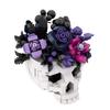 MOC Bouquet di Rose Teschio Blocchi da Costruzione Teschio Viola Gotico Fiori Decorazione Casa Mattoncini Modello Giocattoli da Assemblare Bambini Regalo Halloween