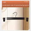 10PCS Clothes Hangers with Adjustable Clips 4 Color Options Space Saving for Travel Home Wardrobe Clothing Organizer