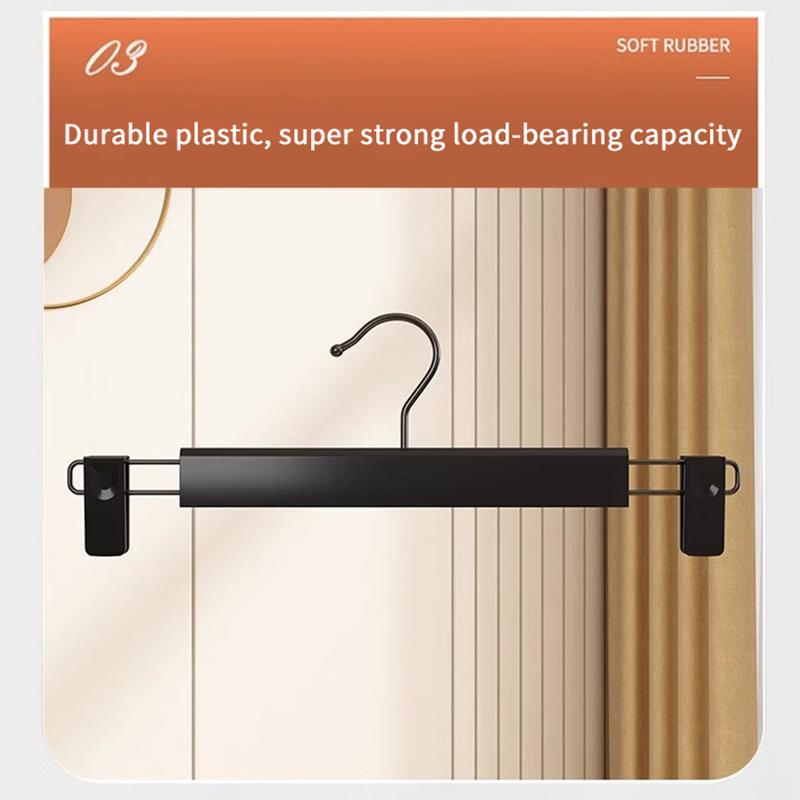 10PCS Clothes Hangers with Adjustable Clips 4 Color Options Space Saving for Travel Home Wardrobe Clothing Organizer