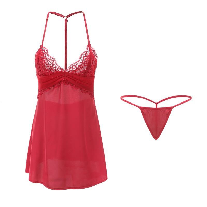 Sexy lingerie lace pajamas sexy suspenders small breasts show big beauty back pajamas dating robes women abstinence tie tight