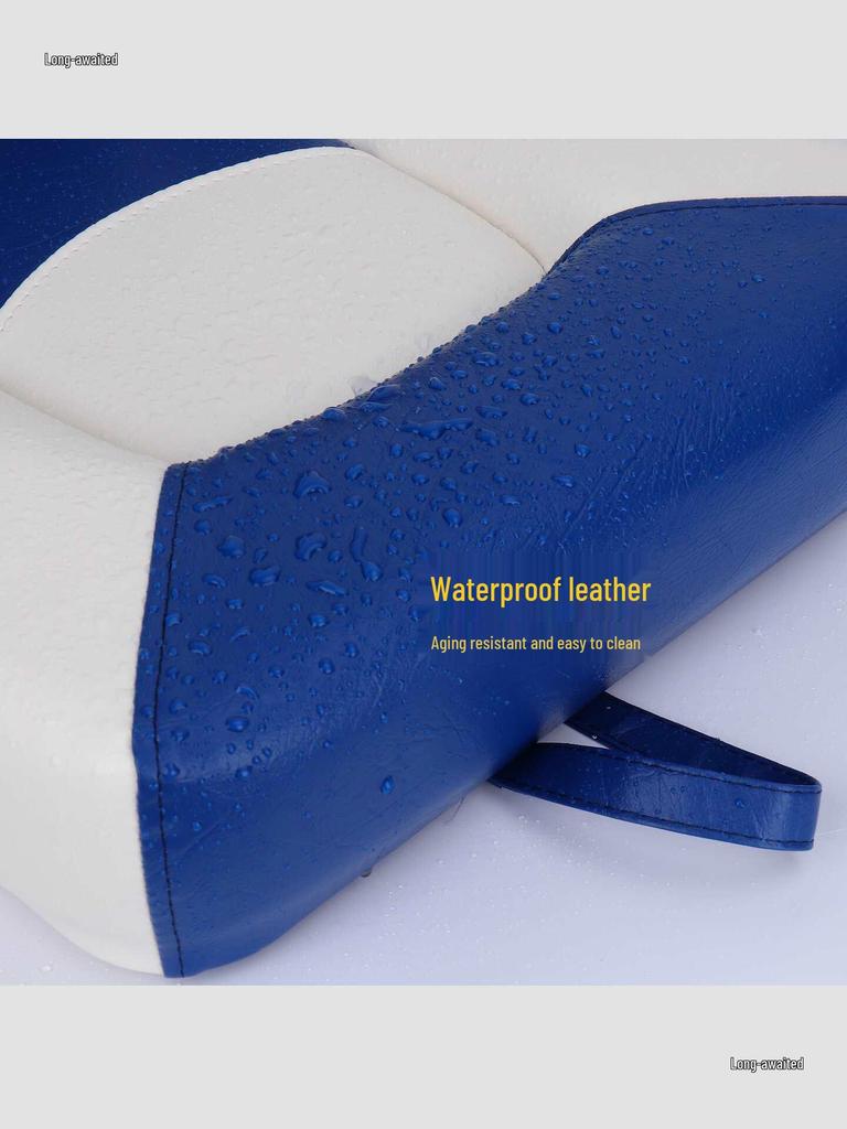 Marine Folding Chair with Sun Protection and Cushioned Seat - Sailor or Captain's Helm Seat