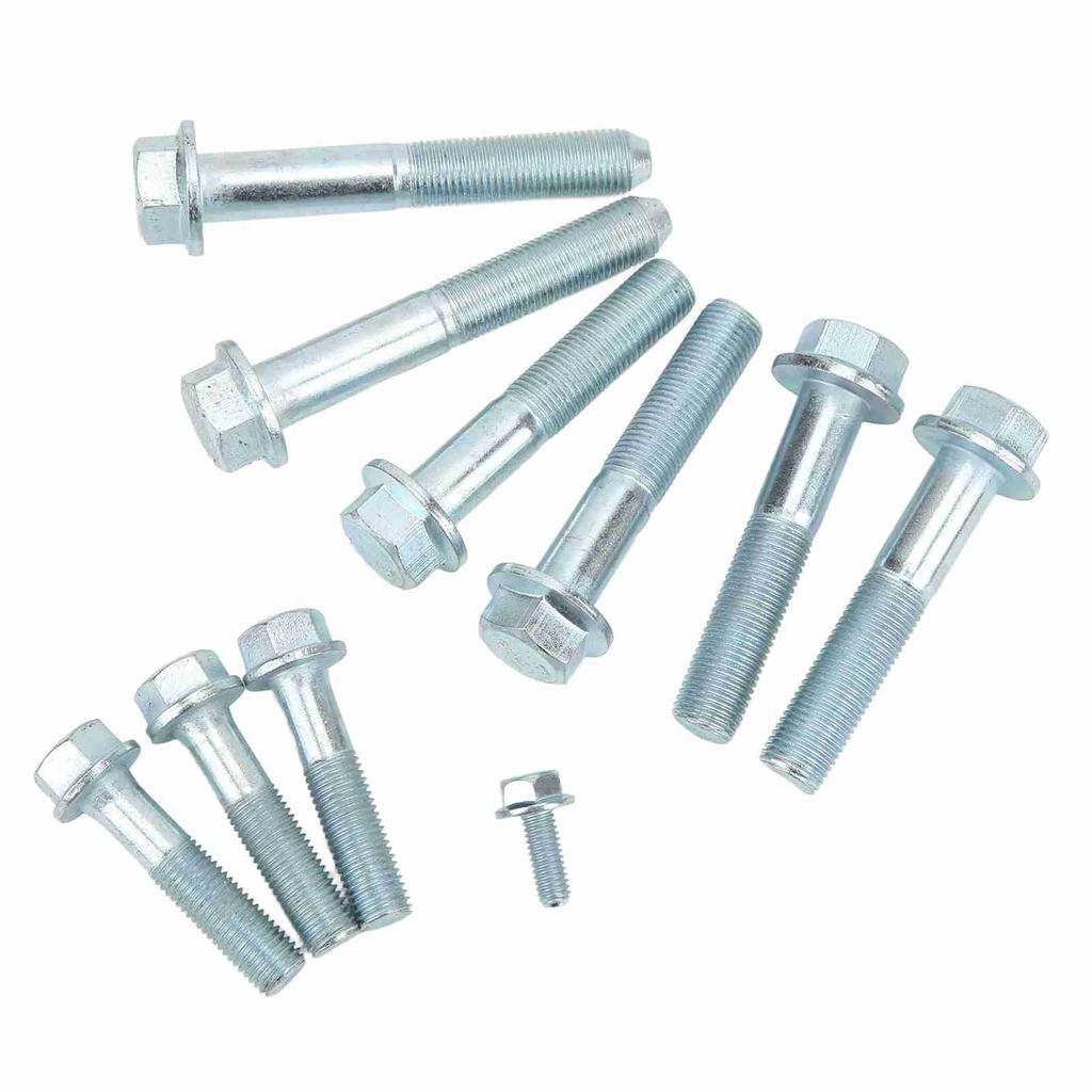 10pcs Transmission Bolt Kit Bell Housing Starter Bolts Replacement for Acura K20 K24 Engine