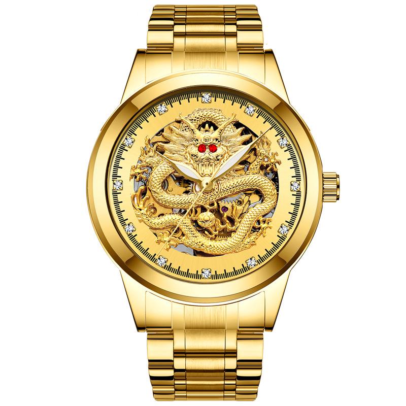 

Часы Hollow Dragon Спортивные наручные часы Ретро Роскошные водонепроницаемые брендовые часы с коробкой для часов