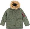 Зимняя куртка Alpha Industries N3B Fliegerparka (100106) зеленая (100106-01)