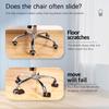 5Pcs Pulley Chair Foot Cover Computer Chair Rollers Fixer Office Universal Wheel Protector Wheel Anti-slip Foot Pad