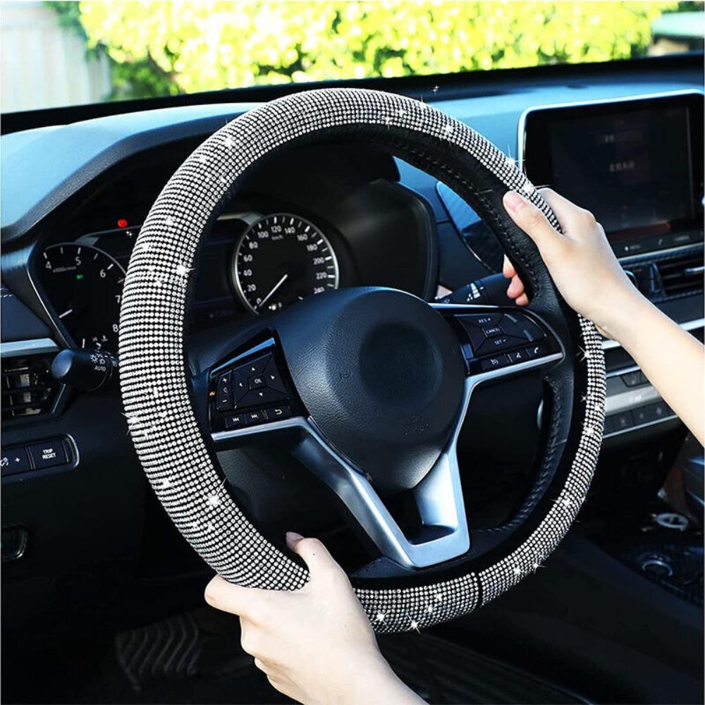 Non-Slip Car Steering Wheel Protector Leather Car Steering Wheel Cover