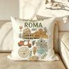 Art IItaly CCulture SSeries Cushion Cover Pillow Case Antidustmite Pillowcase Silky Short Plush Sofa Cushion Cover hot