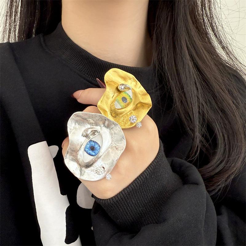 Neues Gesicht Öffnung Gleichgroßer Ring Persönlichkeit Machen Alter Augenring Modetrend Schmuck Zubehör Geschenk für Freunde