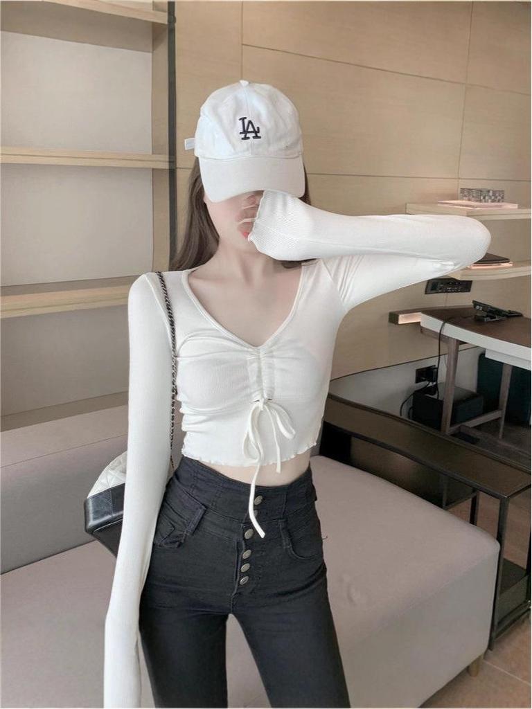 2025 Niche Autumn Slim-Fit Long-Sleeved Fashion Top for Women