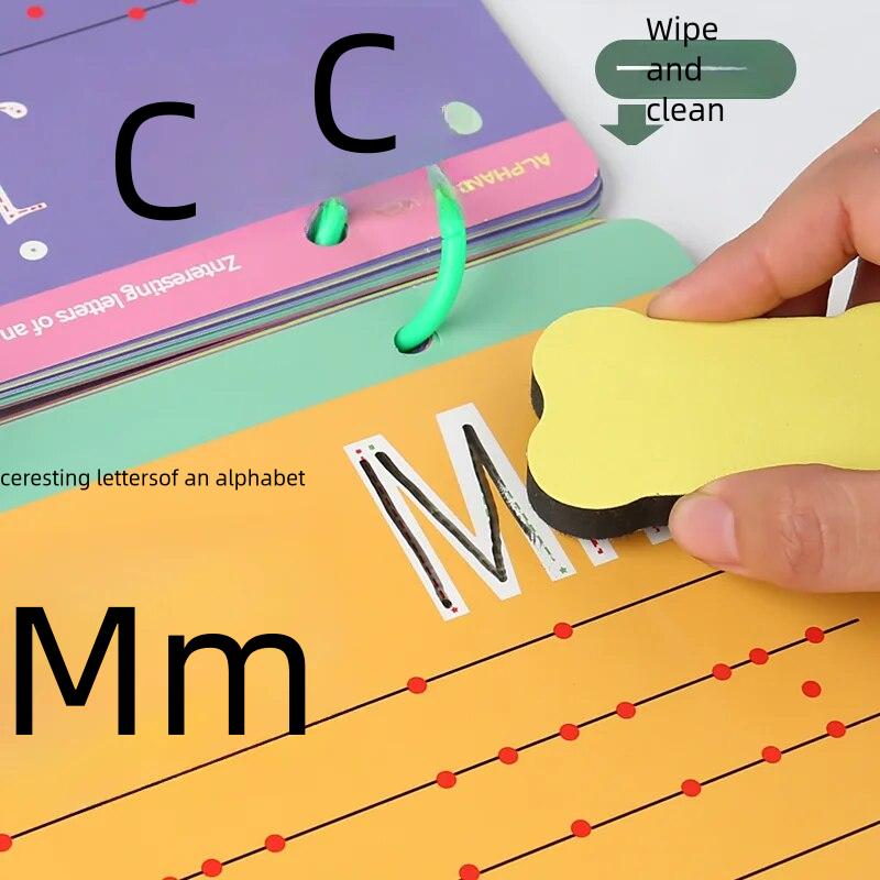 Montessori Magic Drawing Toy Set for Children Pen Control Training Color Shape Math Match Game Toddler Learning Educational Toys