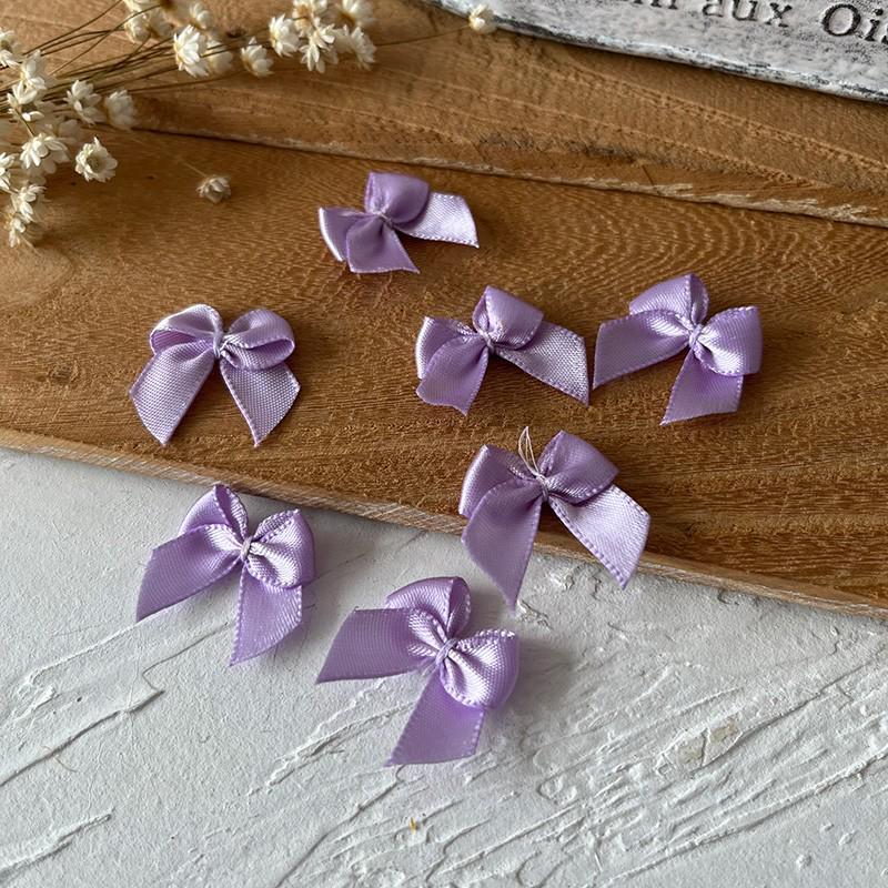2.5cm Wide Handmade Ribbon Bow Knot for DIY Clothing & Hair Accessories, Card Holders, and Decorations
