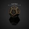 7 Stück Metall Polyedrische Würfel Bronze DND Spielwürfel für RPG Dungeons and Dragons DND RPG MTG D20 D12 D10 D8 D6 D4 Tischspiel