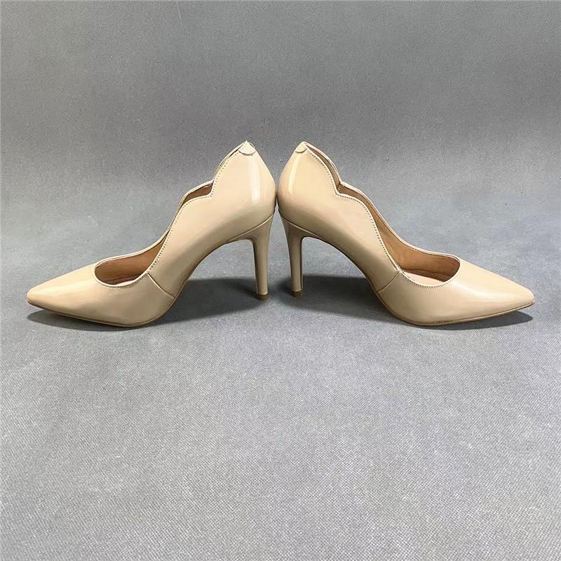 Fashion Women Shoes Orange Beige High Heels Peep Toe Nude Sandals Ladies 2025 White 12cm Fine African Summer Latest Solid Thin Super