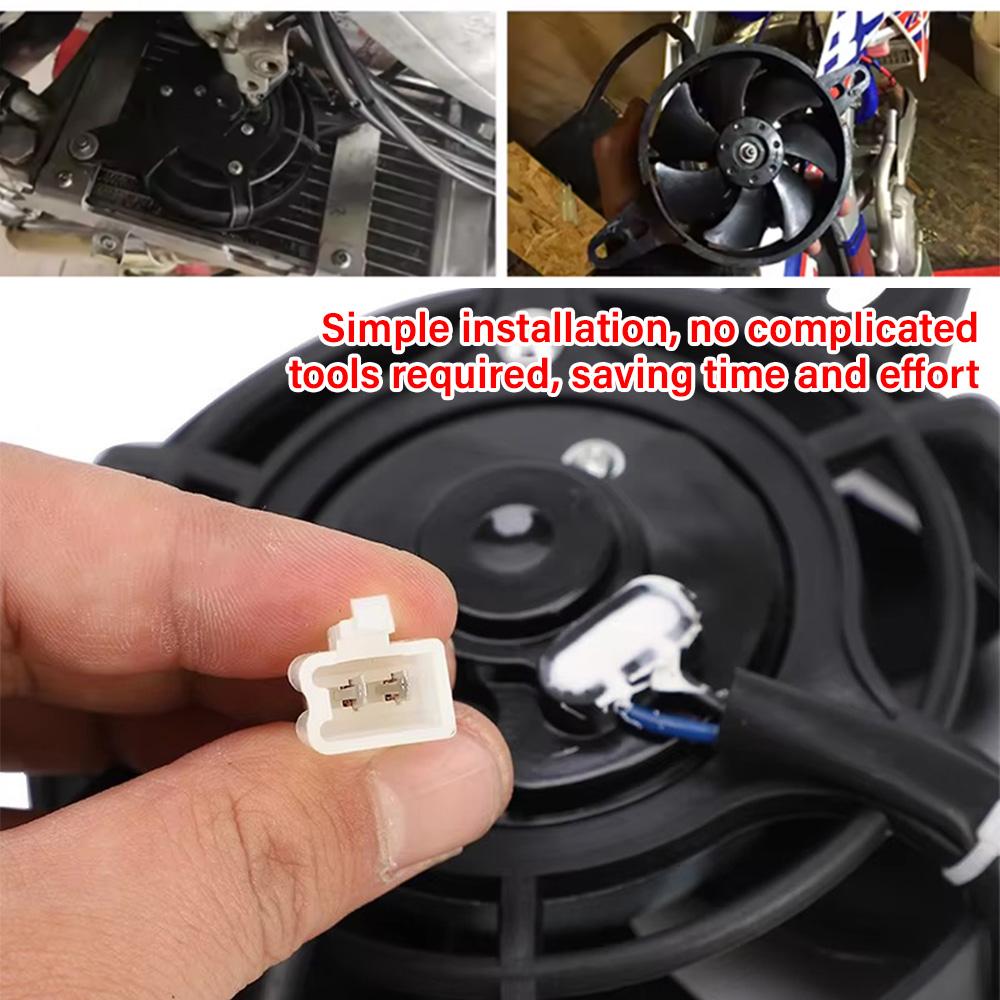 12V Motorcycle Cooling Fan Oil Cooler Engine Electric Radiator for Water Tank Radiator for ATV Beach Bike Honda Yamaha Suzuki