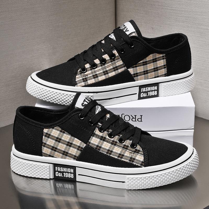 Men's Shoes Four Seasons New Casual Shoes Fashion Low-top Board Shoes Youth Trend Canvas Shoes Korean Version of Student Sports Shoes