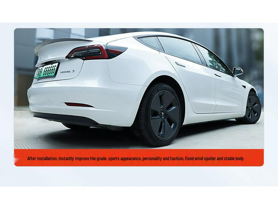 Tesla Model 3/Y Rear High-Performance Spoiler - Exterior Modification Accessory