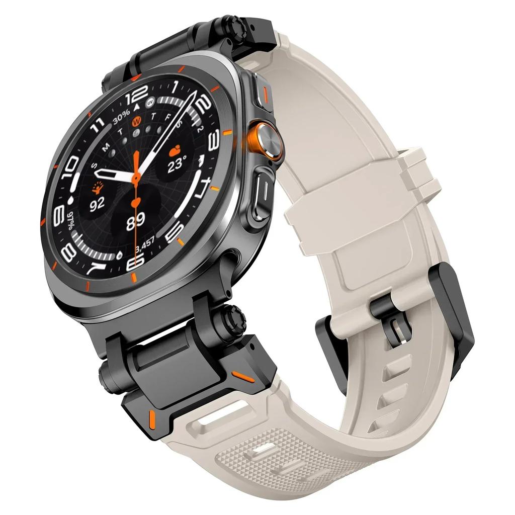 Rubber Strap for Samsung Galaxy 8 44mm 40mm 8 Classic 46mm Luxury Sports Band for Galaxy Ultra 2025 2024 Watchband Bracelet
