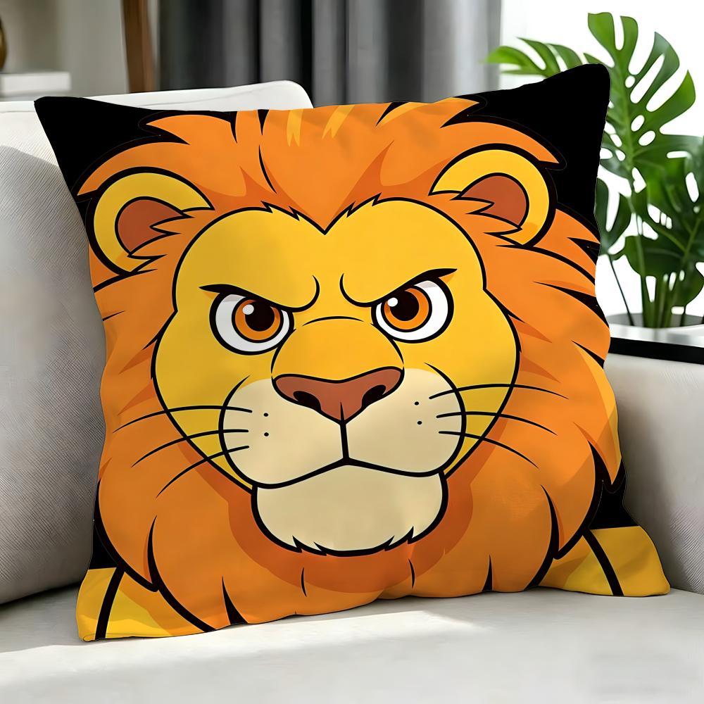 Animal LLion Cushion Cover Cushion Cover Set Pcs X X X Pillowcase Decorative Sofa Home Decor