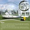 Tenda Gonfiabile a Bolla Cupola Trasparente a 360° Glamping con Soffiatore Silenzioso Gonfiaggio Rapido Certificato CE Magazzino UE per Matrimonio Festa Campeggio