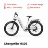 Shengmilo Electric Bike for Adults, 500W Motor, 48V Removable Battery, 26"Fat Tire Mountain Ebike, 25MPH Max Speed, Shimano 7-Speed, Electric Bicycle