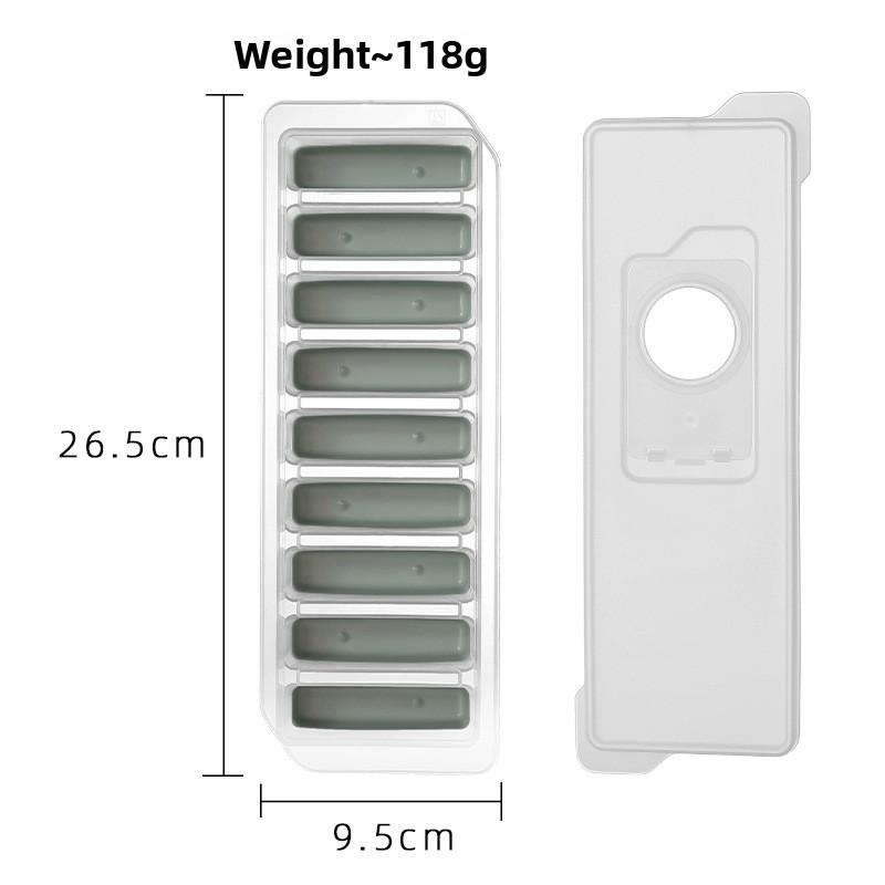 Ice-making Box, Long Rectangular Cylindrical Ice Container, Jelly Ice Mold, Plastic Easy-to-release Mold, Ice Cube Mold Set