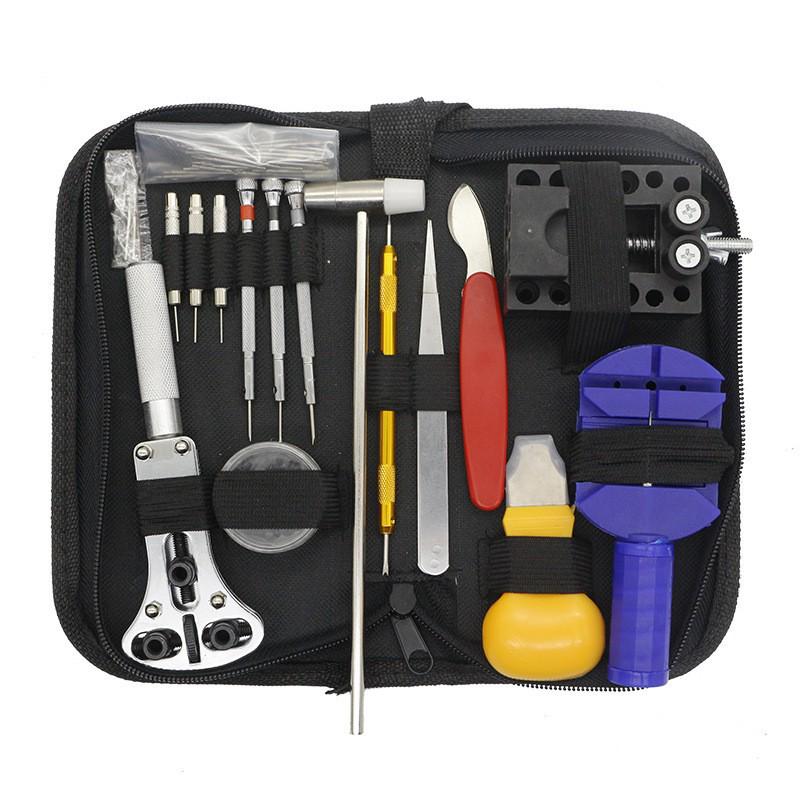 Watch Repair Tool Kit: 162-Piece Set with Band Remover, Case Opener, Battery Replacement Tools