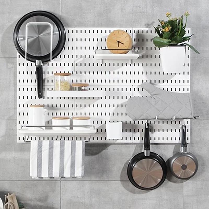 Wall Shelf Pegboard Display Diy Pegboard Kit Hole Board For Wall Panels Home Decor Hanging Shelf Decoration