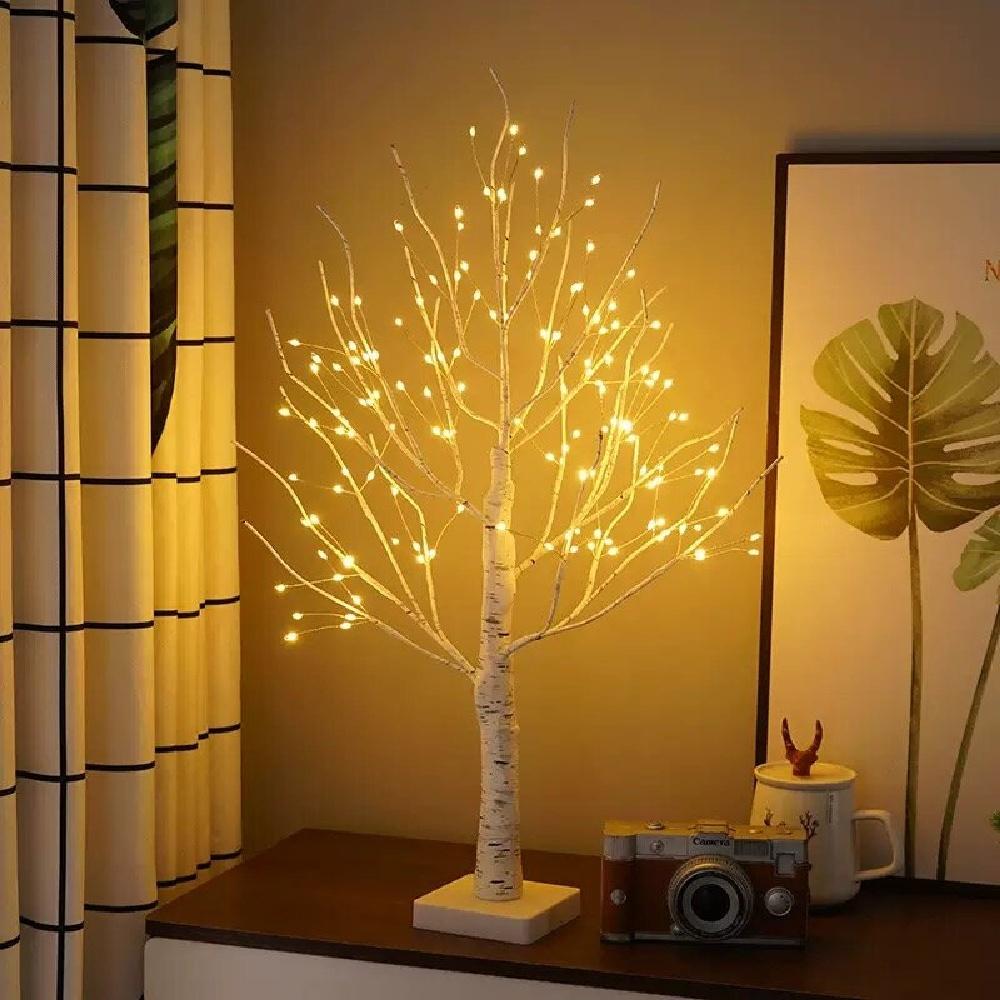 1PC 144LEDs DIY Birch Tree Lights,USB Powered Table Lamp,Indoor Outdoor Decorative Lightting For Wedding,Christmas&Thanksgiving