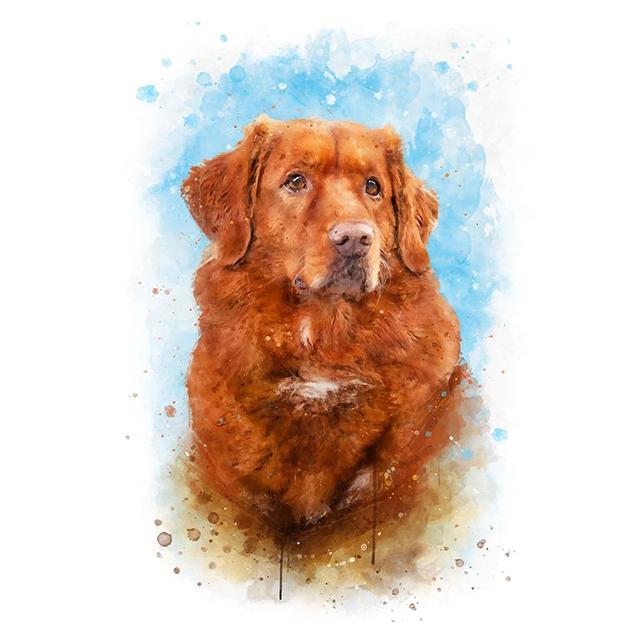 Aquarell Tiere Niedlicher Hund Bunter Druck Poster Leinwand Malerei Hd Modern Wandkunst Bild Für Wohnzimmer Schlafzimmer Heimdekor