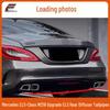 AMG CLS63 Rear Lip Exhaust Tips & Diffuser Kit for 2013-2017 Mercedes CLS-Class W218