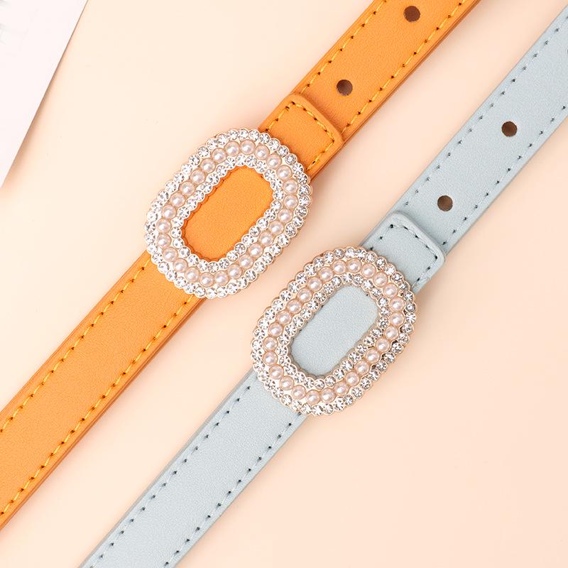New Fashion Women's Pearl Buckle Belt - Chic, Light Luxury, Versatile Jeans Accessory
