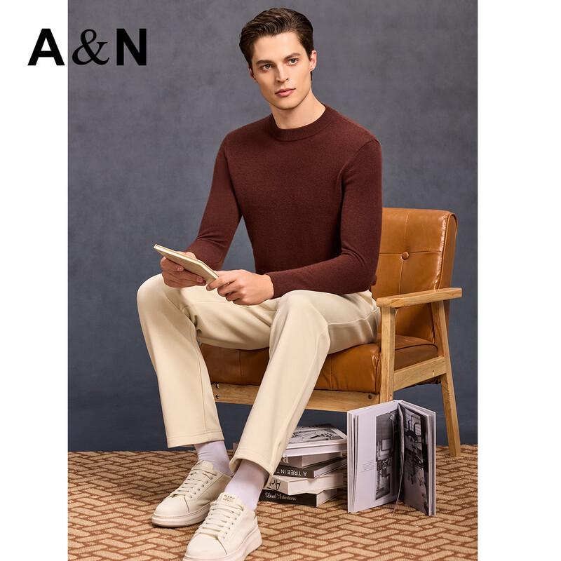 Antonio Men's 100% Cashmere Half-High Neck Sweater