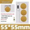 Gold Thermal Adhesive Round Sticker Paper for Lunch Box & Food Retention Labels