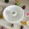 DIY Handmade round Candle Bowl Insertion Platform Resin Ceramic Mold - Top Quality Craft Mold for Concrete Candlestick Bracket