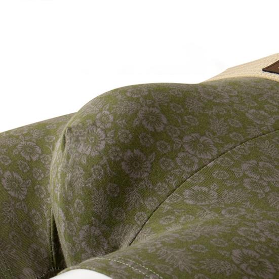 Men Boxer Underwear Mid-rise Elastic Waistband U-Convex Panties Floral Pattern Pajama Underwear Daily Wear