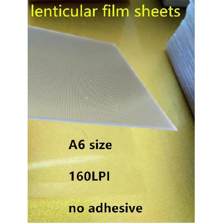 10 db 50 LPI & 75LPI &100LPI &160LPI Lencsefólia Lap a 3D Fotó Készítéshez Lencsefólia