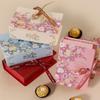 5Pcs Book Shape Gift Box Ith Ribbon Paperboard Candy Chocolate Present Packaging Box For Party, Wedding, Birthday Party Gift Box