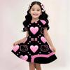 Sanrio New Summer Girls Dress Hello Kitty 3D Printed Fashionable Cartoon Cute Princess Girls Clothes Skirt Party Boys Kitty Cat