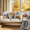 Autumn Pumpkin Decor Cushion Pillowcase Printed Polyester 45X45Cm Throw Pillowcover Decorative Sofa Cushion Pillowslip Decor