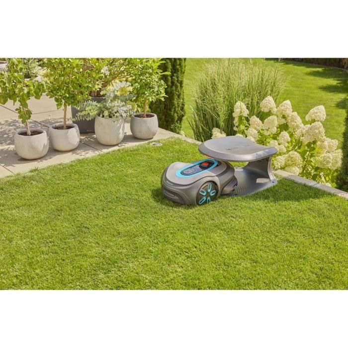 Tondeuse robot - GARDENA - Smart SILENO max 1500 - Surface 1500 m² - DuoConnect - Bluetooth - Tonte des bordures