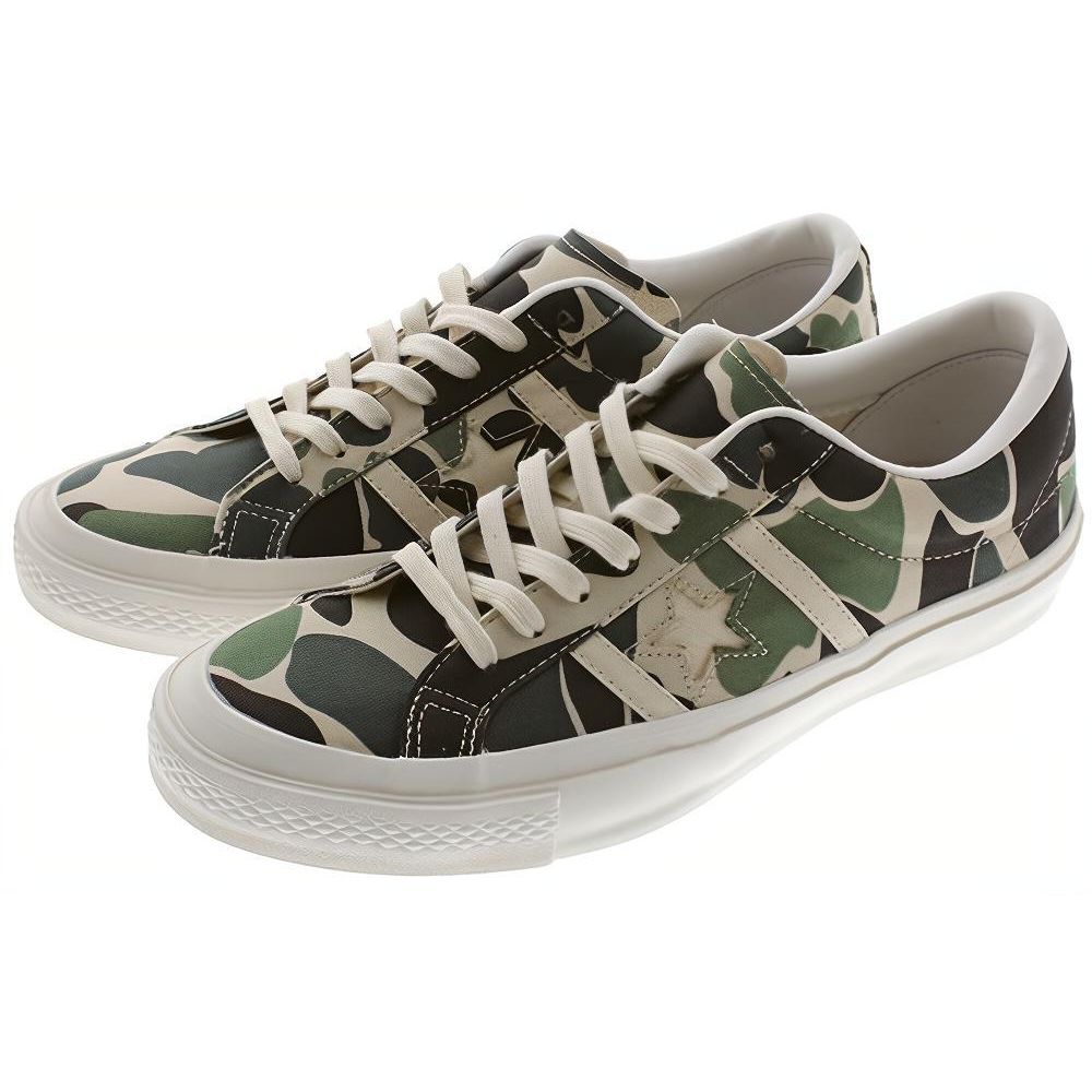 Converse Star & Bars 83 Camo Low Top Canvas Sneakers Unisex Sneakers Camo-Green 1CL086