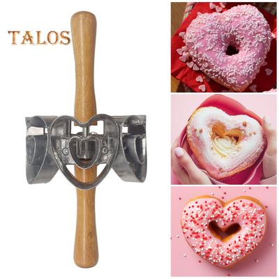 Paslanmaz Çelik Donut Kalıbı 6-Gözlüklü Kek Kalıbı Pişirme Çember Kurabiye Kesiciler Kurabiyeler Bisküviler Mini Kekler Atıştırmalıklar Tatlılar İçin Çok Yönlü Mutfak Aleti