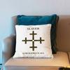SSlayer Heavy Metal Razors Edge Pillow Case Short Plush Sofa Decorative Gift Home Doublesided Printing Cushio